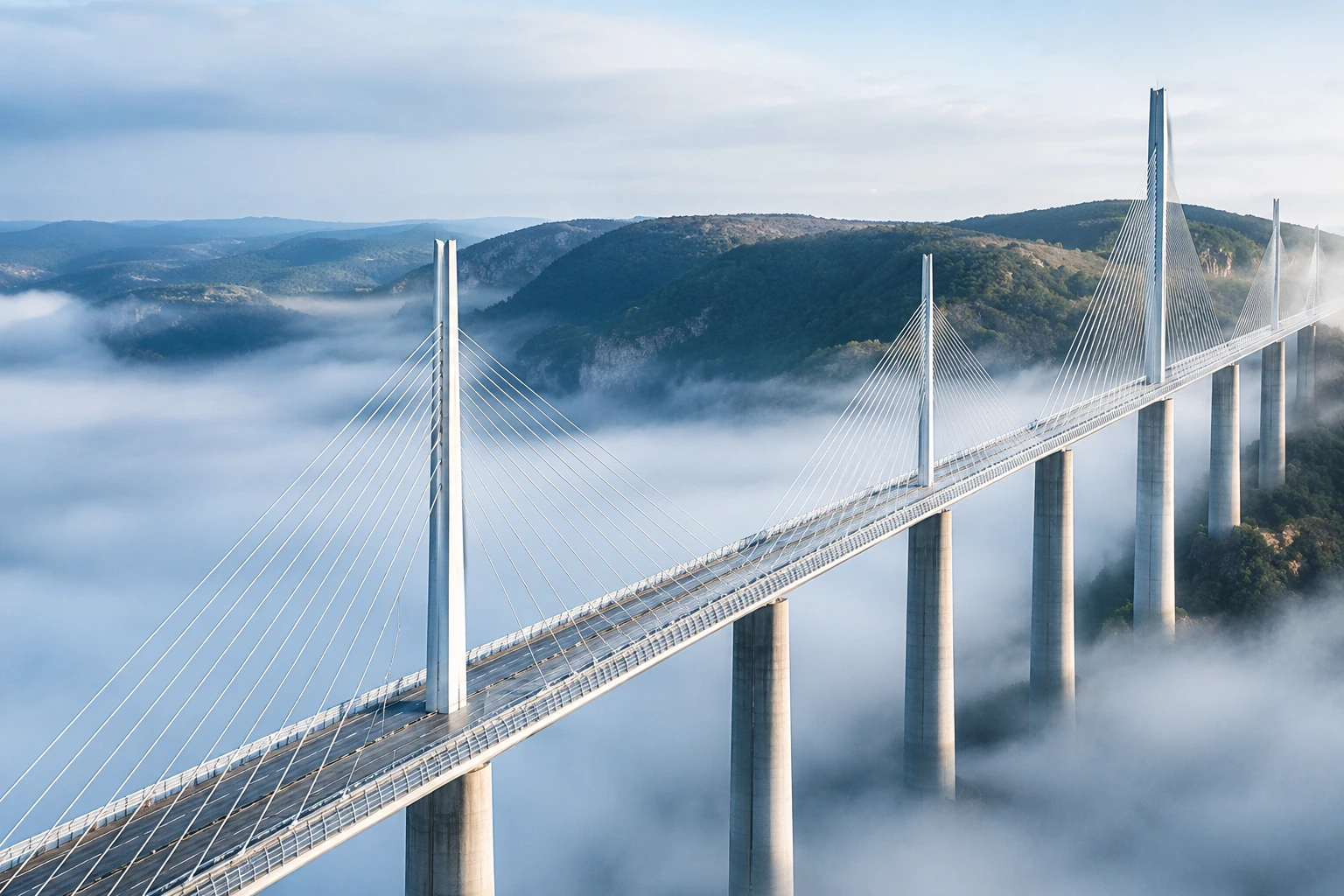 Brücke als Sinnbild für die Migration in die Zukunft